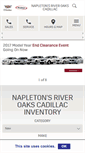 Mobile Screenshot of napletonriveroakscadillac.com